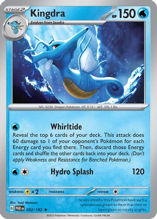 Kingdra 32 - SV04 Paradox Rift Holofoil - Premium Pokemon Single from Nintendo - Just $0.15! Shop now at Game Crave Tournament Store