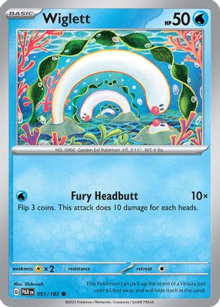 Wiglett - 051/182 51 - SV04 Paradox Rift Reverse Holofoil - Premium Pokemon Single from Nintendo - Just $0.08! Shop now at Game Crave Tournament Store