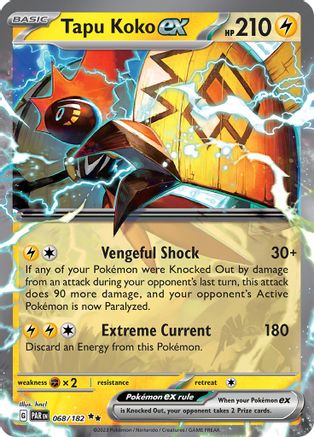 Tapu Koko ex 68 - SV04 Paradox Rift Holofoil - Premium Pokemon Single from Nintendo - Just $0.15! Shop now at Game Crave Tournament Store