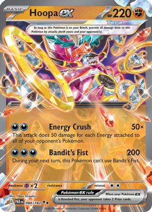 Hoopa ex 98 - SV04 Paradox Rift Holofoil - Premium Pokemon Single from Nintendo - Just $0.50! Shop now at Game Crave Tournament Store