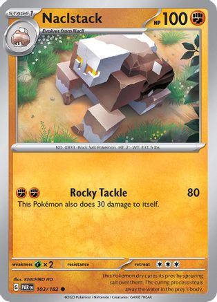 Naclstack 103 - SV04 Paradox Rift - Premium Pokemon Single from Nintendo - Just $0.08! Shop now at Game Crave Tournament Store