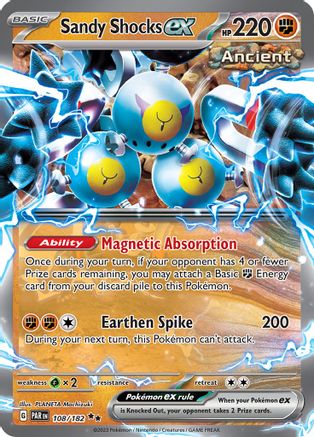 Sandy Shocks ex 108 - SV04 Paradox Rift Holofoil - Premium Pokemon Single from Nintendo - Just $0.15! Shop now at Game Crave Tournament Store