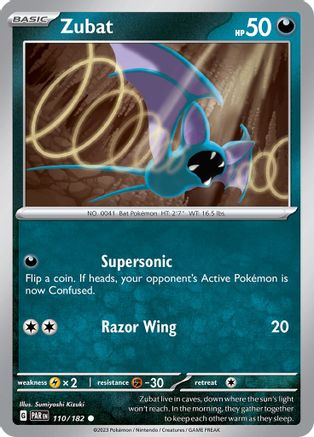 Zubat 110 - SV04 Paradox Rift - Premium Pokemon Single from Nintendo - Just $0.08! Shop now at Game Crave Tournament Store