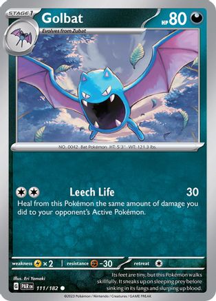 Golbat 111 - SV04 Paradox Rift Reverse Holofoil - Premium Pokemon Single from Nintendo - Just $0.08! Shop now at Game Crave Tournament Store