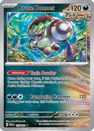 Brute Bonnet - 123/182 123 - SV04 Paradox Rift Holofoil - Premium Pokemon Single from Nintendo - Just $0.15! Shop now at Game Crave Tournament Store