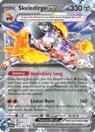 Skeledirge ex 137 - SV04 Paradox Rift Holofoil - Premium Pokemon Single from Nintendo - Just $0.15! Shop now at Game Crave Tournament Store