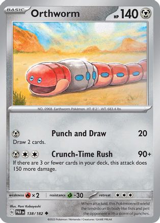 Orthworm 138 - SV04 Paradox Rift - Premium Pokemon Single from Nintendo - Just $0.08! Shop now at Game Crave Tournament Store