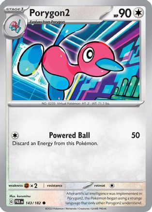 Porygon2 143 - SV04 Paradox Rift Reverse Holofoil - Premium Pokemon Single from Nintendo - Just $0.08! Shop now at Game Crave Tournament Store