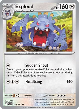 Exploud 150 - SV04 Paradox Rift - Premium Pokemon Single from Nintendo - Just $0.25! Shop now at Game Crave Tournament Store
