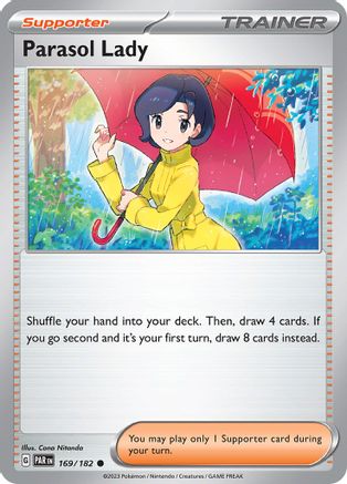 Parasol Lady 169 - SV04 Paradox Rift - Premium Pokemon Single from Nintendo - Just $0.08! Shop now at Game Crave Tournament Store