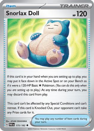 Snorlax Doll 175 - SV04 Paradox Rift Reverse Holofoil - Premium Pokemon Single from Nintendo - Just $0.25! Shop now at Game Crave Tournament Store