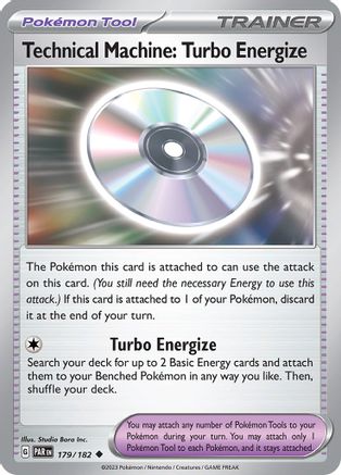 Technical Machine: Turbo Energize 179 - SV04 Paradox Rift Reverse Holofoil - Premium Pokemon Single from Nintendo - Just $0.25! Shop now at Game Crave Tournament Store