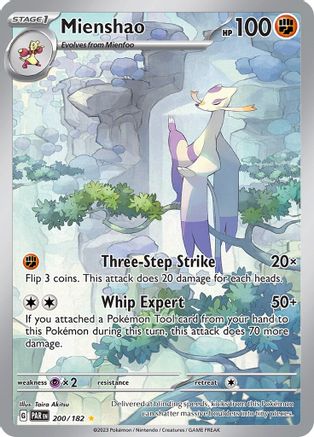 Mienshao - 200/182 200 - SV04 Paradox Rift Holofoil - Premium Pokemon Single from Nintendo - Just $1.06! Shop now at Game Crave Tournament Store