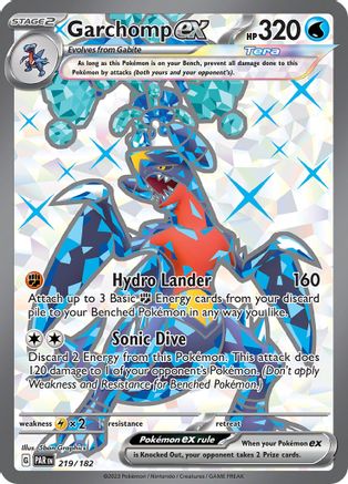 Garchomp ex - 219/182 219 - SV04 Paradox Rift Holofoil - Premium Pokemon Single from Nintendo - Just $1.14! Shop now at Game Crave Tournament Store