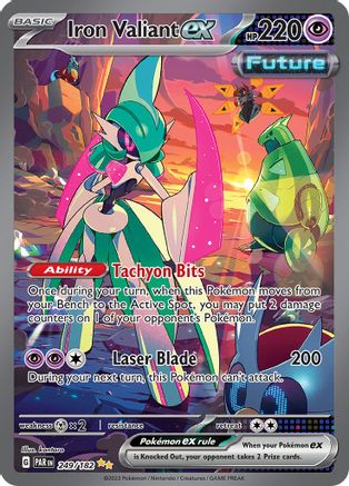 Iron Valiant ex - 249/182 249 - SV04 Paradox Rift Holofoil - Premium Pokemon Single from Nintendo - Just $4.93! Shop now at Game Crave Tournament Store