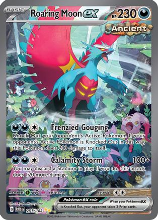 Roaring Moon ex - 251/182 251 - SV04 Paradox Rift Holofoil - Premium Pokemon Single from Nintendo - Just $32.54! Shop now at Game Crave Tournament Store