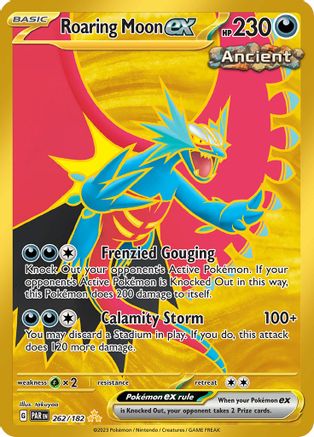 Roaring Moon ex - 262/182 262 - SV04 Paradox Rift Holofoil - Premium Pokemon Single from Nintendo - Just $1.70! Shop now at Game Crave Tournament Store