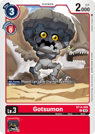 Gotsumon (BT14-009) - Blast Ace - Premium Digimon Single from Bandai - Just $0.08! Shop now at Game Crave Tournament Store