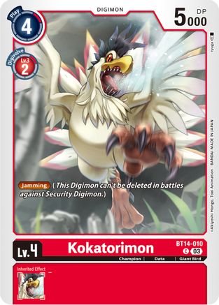 Kokatorimon (BT14-010) - Blast Ace - Premium Digimon Single from Bandai - Just $0.08! Shop now at Game Crave Tournament Store