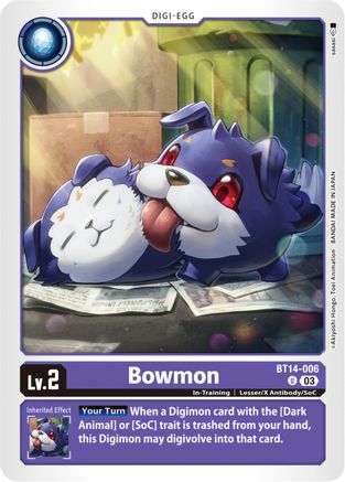 Bowmon (BT14-006) - Blast Ace - Premium Digimon Single from Bandai - Just $0.08! Shop now at Game Crave Tournament Store