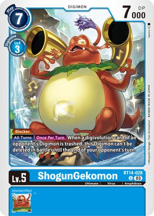 ShogunGekomon (BT14-028) - Blast Ace - Premium Digimon Single from Bandai - Just $0.08! Shop now at Game Crave Tournament Store