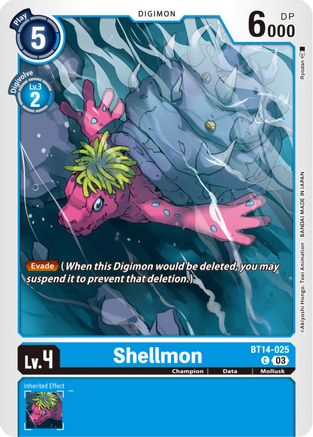 Shellmon (BT14-025) - Blast Ace - Premium Digimon Single from Bandai - Just $0.08! Shop now at Game Crave Tournament Store