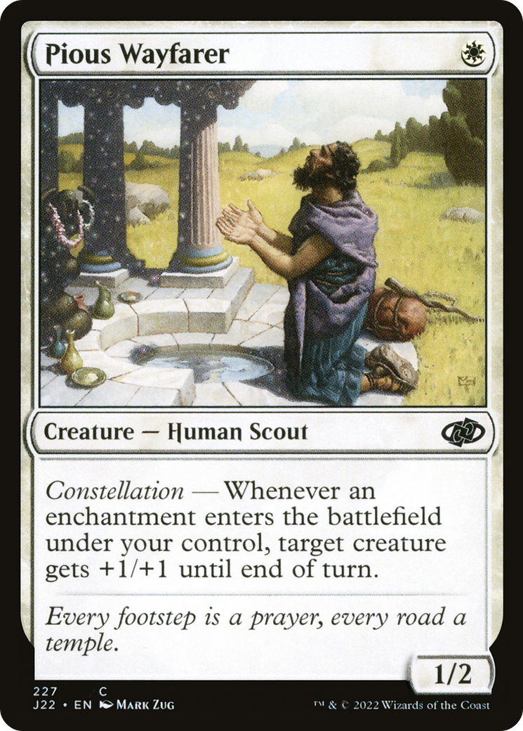 Pious Wayfarer (J22-227) - Jumpstart 2022 - Premium MTG Single from Wizards of the Coast - Just $0.08! Shop now at Game Crave Tournament Store