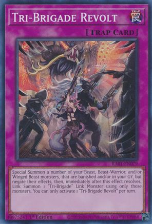 Tri-Brigade Revolt (RA01-EN079) - 25th Anniversary Rarity Collection 1st Edition - Premium Yugioh Single from Konami - Just $0.25! Shop now at Game Crave Tournament Store