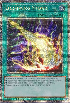 Lightning Storm (Quarter Century Secret Rare) (RA01-EN061) - 25th Anniversary Rarity Collection 1st Edition - Premium Yugioh Single from Konami - Just $22.41! Shop now at Game Crave Tournament Store