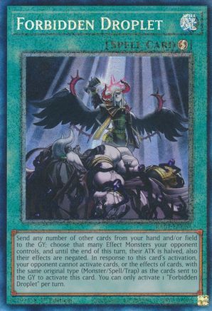 Forbidden Droplet (PCR) (RA01-EN064) - 25th Anniversary Rarity Collection 1st Edition - Premium Yugioh Single from Konami - Just $12.74! Shop now at Game Crave Tournament Store