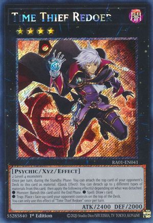 Time Thief Redoer (Platinum Secret Rare) (RA01-EN041) - 25th Anniversary Rarity Collection 1st Edition - Premium Yugioh Single from Konami - Just $0.55! Shop now at Game Crave Tournament Store
