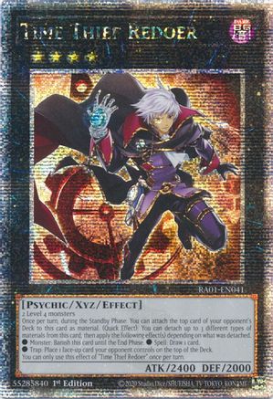 Time Thief Redoer (Quarter Century Secret Rare) (RA01-EN041) - 25th Anniversary Rarity Collection 1st Edition - Premium Yugioh Single from Konami - Just $1.75! Shop now at Game Crave Tournament Store