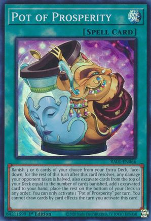 Pot of Prosperity (RA01-EN066) - 25th Anniversary Rarity Collection 1st Edition - Premium Yugioh Single from Konami - Just $0.55! Shop now at Game Crave Tournament Store