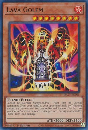 Lava Golem (UR) (RA01-EN001) - 25th Anniversary Rarity Collection 1st Edition - Premium Yugioh Single from Konami - Just $0.40! Shop now at Game Crave Tournament Store