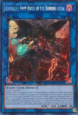 Cherubini, Ebon Angel of the Burning Abyss (Platinum Secret Rare) (RA01-EN042) - 25th Anniversary Rarity Collection 1st Edition - Premium Yugioh Single from Konami - Just $0.46! Shop now at Game Crave Tournament Store