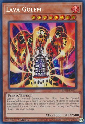 Lava Golem (Secret Rare) (RA01-EN001) - 25th Anniversary Rarity Collection 1st Edition - Premium Yugioh Single from Konami - Just $0.89! Shop now at Game Crave Tournament Store