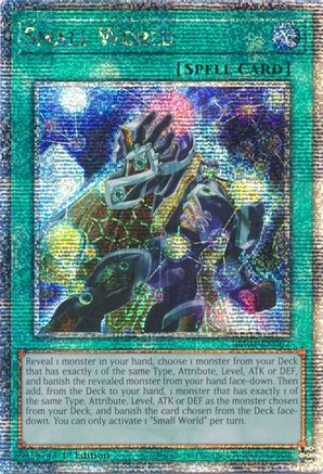 Small World (Quarter Century Secret Rare) (RA01-EN067) - 25th Anniversary Rarity Collection 1st Edition - Premium Yugioh Single from Konami - Just $2.32! Shop now at Game Crave Tournament Store