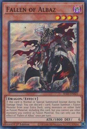 Fallen of Albaz (RA01-EN021) - 25th Anniversary Rarity Collection 1st Edition - Premium Yugioh Single from Konami - Just $0.25! Shop now at Game Crave Tournament Store