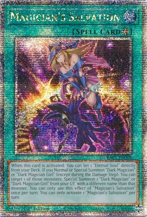Magician's Salvation (Quarter Century Secret Rare) (RA01-EN068) - 25th Anniversary Rarity Collection 1st Edition - Premium Yugioh Single from Konami - Just $7.94! Shop now at Game Crave Tournament Store