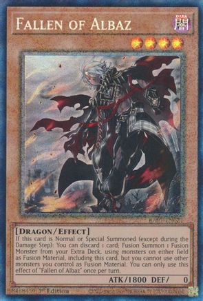 Fallen of Albaz (PCR) (RA01-EN021) - 25th Anniversary Rarity Collection 1st Edition - Premium Yugioh Single from Konami - Just $1.58! Shop now at Game Crave Tournament Store