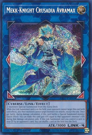 Mekk-Knight Crusadia Avramax (Secret Rare) (RA01-EN044) - 25th Anniversary Rarity Collection 1st Edition - Premium Yugioh Single from Konami - Just $0.28! Shop now at Game Crave Tournament Store