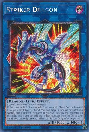 Striker Dragon (Platinum Secret Rare) (RA01-EN046) - 25th Anniversary Rarity Collection 1st Edition - Premium Yugioh Single from Konami - Just $0.44! Shop now at Game Crave Tournament Store