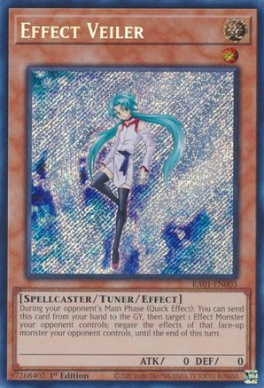 Effect Veiler (Secret Rare) (RA01-EN003) - 25th Anniversary Rarity Collection 1st Edition - Premium Yugioh Single from Konami - Just $8.99! Shop now at Game Crave Tournament Store