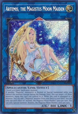 Artemis, the Magistus Moon Maiden (Secret Rare) (RA01-EN049) - 25th Anniversary Rarity Collection 1st Edition - Premium Yugioh Single from Konami - Just $0.25! Shop now at Game Crave Tournament Store