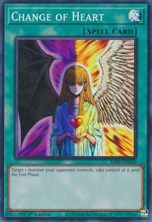 Change of Heart (RA01-EN050) - 25th Anniversary Rarity Collection 1st Edition - Premium Yugioh Single from Konami - Just $0.25! Shop now at Game Crave Tournament Store