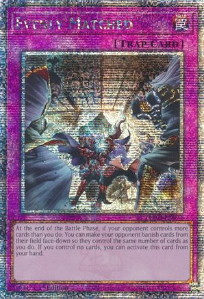 Evenly Matched (Quarter Century Secret Rare) (RA01-EN074) - 25th Anniversary Rarity Collection 1st Edition - Premium Yugioh Single from Konami - Just $31.81! Shop now at Game Crave Tournament Store