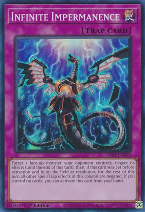 Infinite Impermanence (RA01-EN075) - 25th Anniversary Rarity Collection 1st Edition - Premium Yugioh Single from Konami - Just $1.05! Shop now at Game Crave Tournament Store