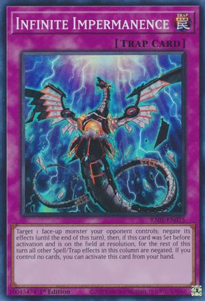 Infinite Impermanence (RA01-EN075) - 25th Anniversary Rarity Collection 1st Edition - Premium Yugioh Single from Konami - Just $1.66! Shop now at Game Crave Tournament Store