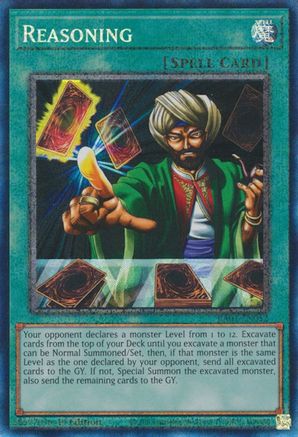 Reasoning (PCR) (RA01-EN052) - 25th Anniversary Rarity Collection 1st Edition - Premium Yugioh Single from Konami - Just $0.51! Shop now at Game Crave Tournament Store