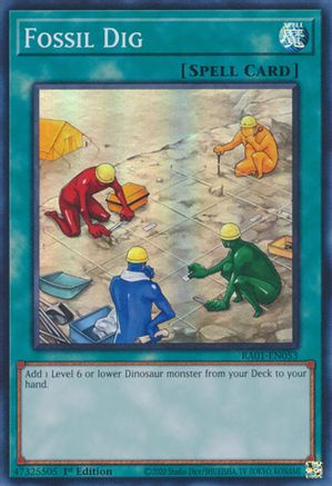 Fossil Dig (RA01-EN053) - 25th Anniversary Rarity Collection 1st Edition - Premium Yugioh Single from Konami - Just $0.25! Shop now at Game Crave Tournament Store